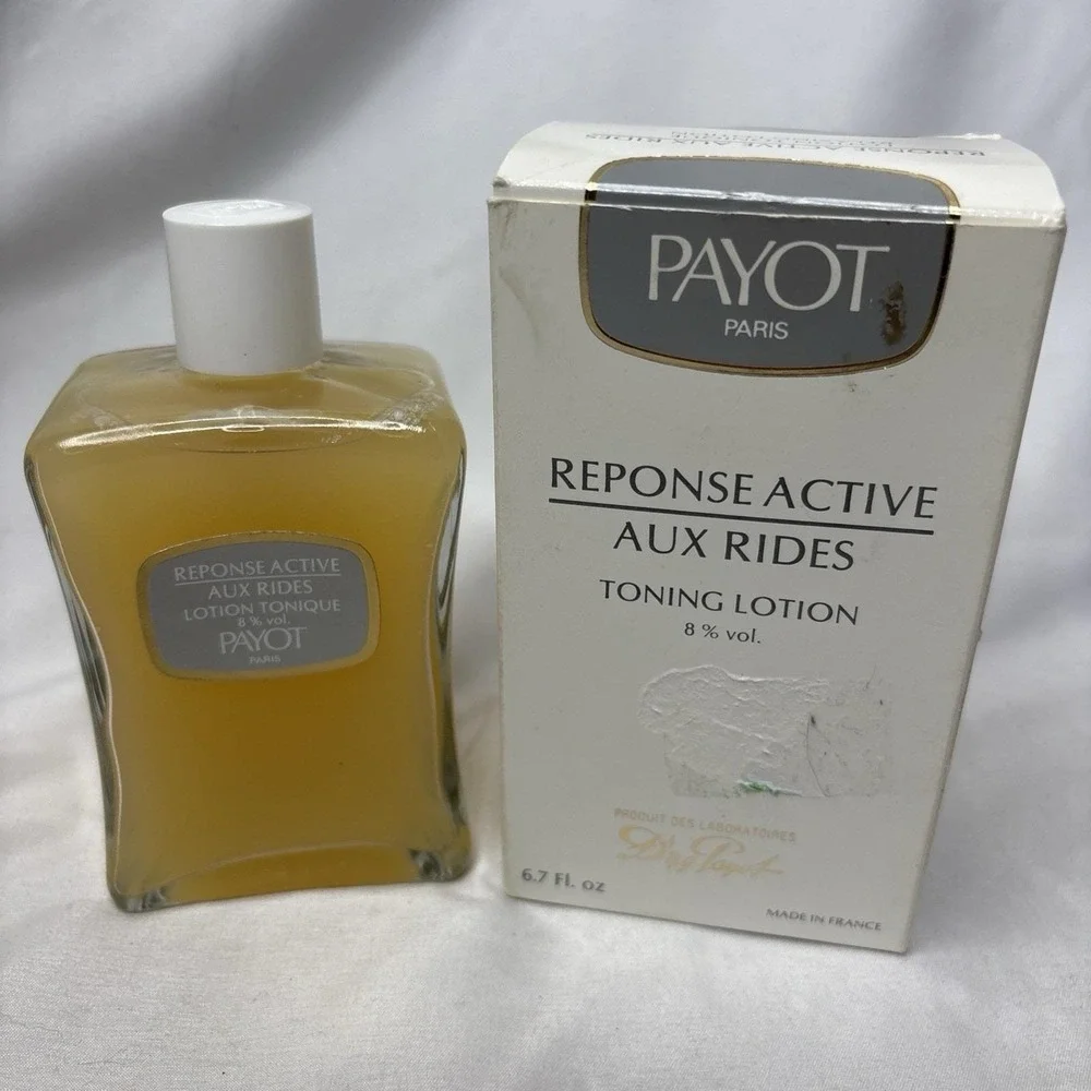 Vtg Payot Paris Reponse Active Aux Rides Toning Lotion 6.7 Oz New In Box